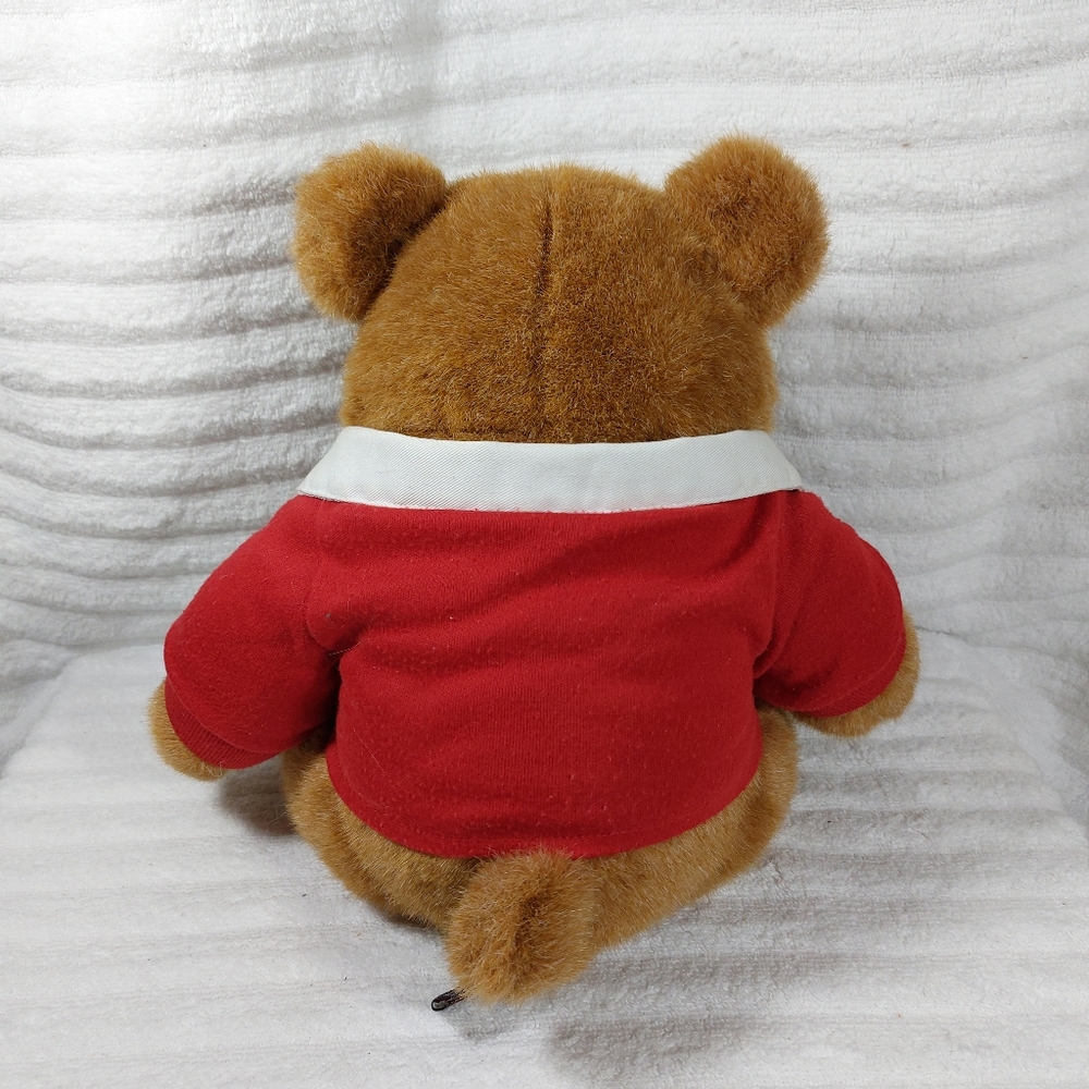 Vintage Lands End Rugby Gund Bear Plush 1995 Limited Edition Brownie Muldoon - Picture 2 of 8